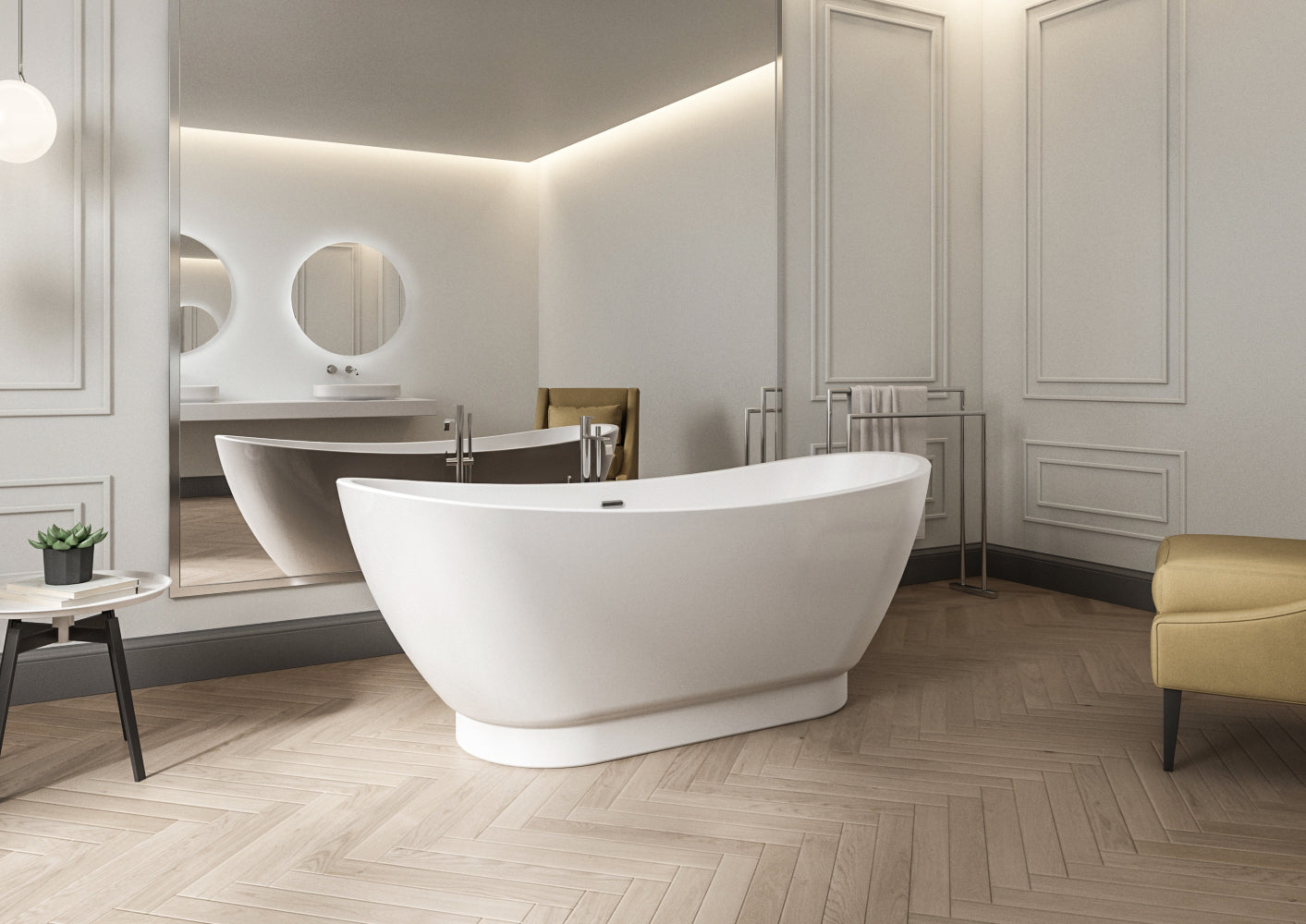 Charlotte Edwards Richmond Freestanding Bath - Gloss White