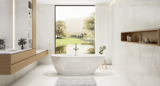 Charlotte Edwards Ruby Freestanding Bath - Gloss White