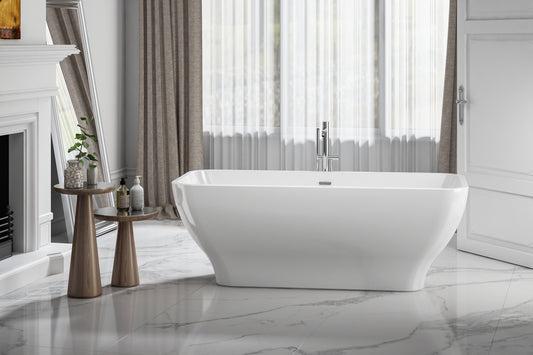 Charlotte Edwards Thebe Freestanding Bath - Gloss White