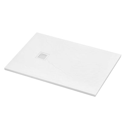 Precision Trays White Shower Tray – Ultra-Slim Stone Effect