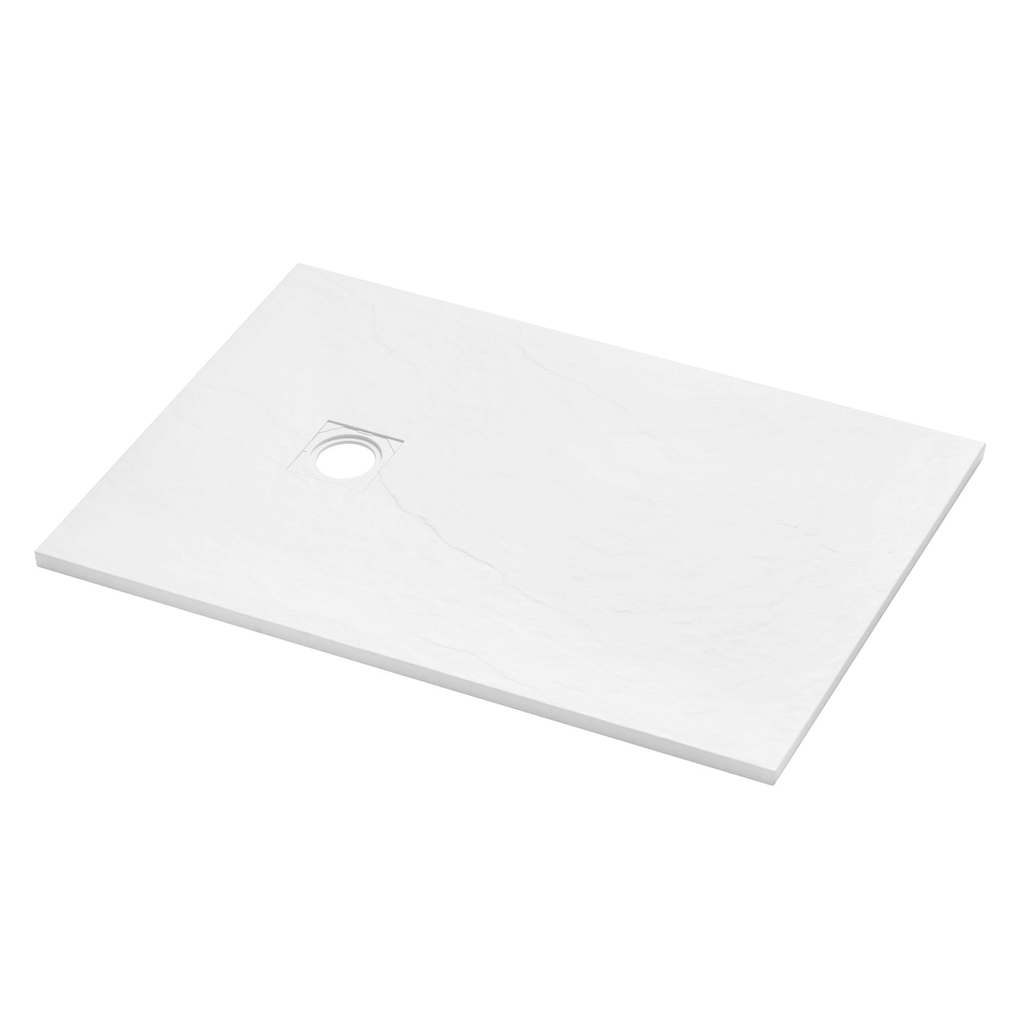 Precision Trays White Shower Tray – Ultra-Slim Stone Effect